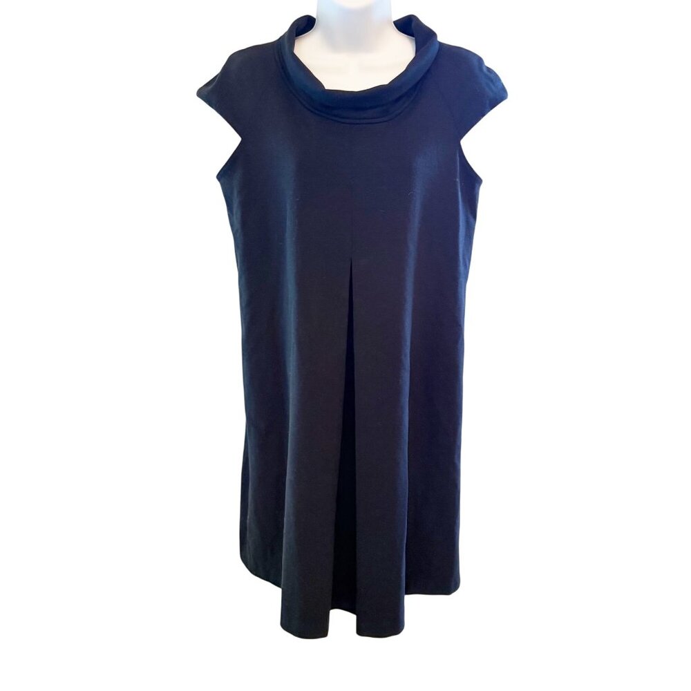 Womens Black Sleeveless Cowl Neck Dress By Relativity Size M